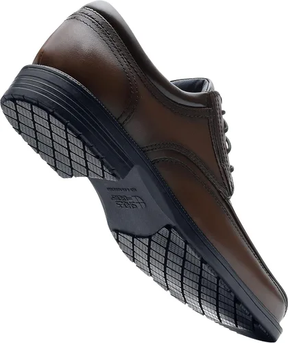Vista 6 de Shoes for Crews Dress Shoes for Men, Mens Oxfords, Zapatos De Vestir para Hombre, Slip Resistant, Safety, Brown or Black