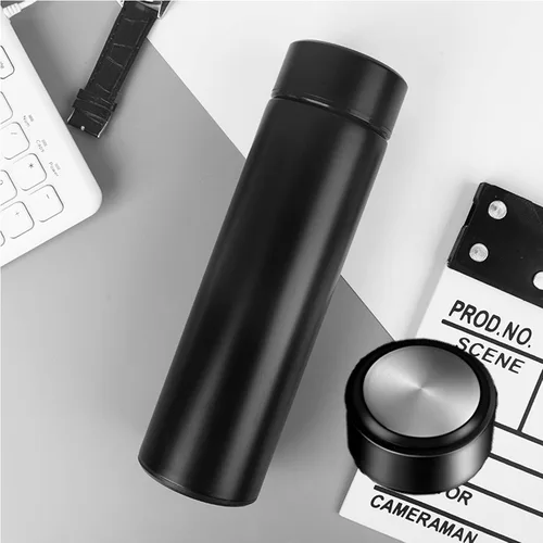 Vista 5 de Taza de café aislada al vacío de acero inoxidable, botella de agua a prueba de fugas, taza de viaje deportiva de doble pared, mantiene el frío