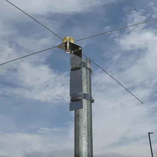 Vista 5 de Tram 1465 NMO Montaje a UHF-Hembra Conector Kit de Plano de Tierra, Plata