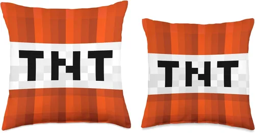Vista 3 de Becca Throw Pillows Gaming TNT Dynamite - Funda decorativa cuadrada para niños, 16 x 16 pulgadas, multicolor