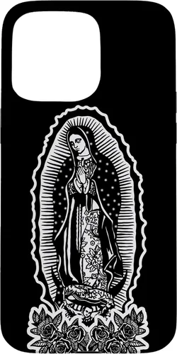Vista 28 de Funda para iPhone 16 Nuestra Señora Virgen De Guadalupe Virgen María Tattoo Hombres Mujeres