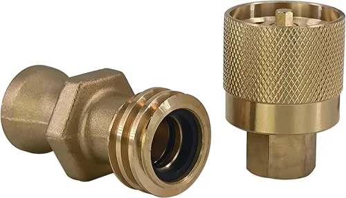 Vista 4 de RE7141F RE7141M Adaptador de tanque de propano para carretilla elevadora Conector de válvula de montaje