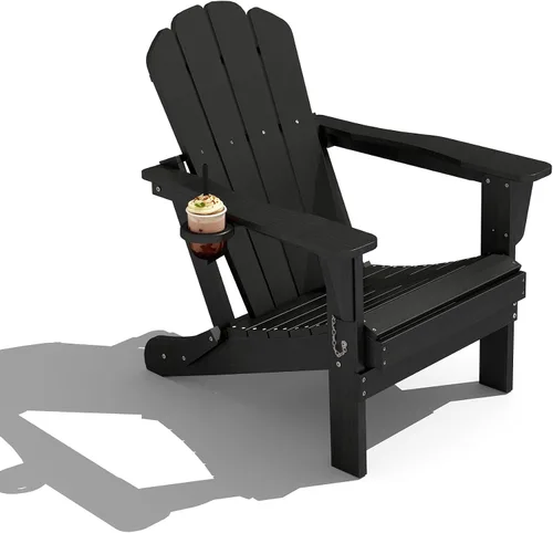 Vista 40 de Domi Folding Adirondack Chair with Cup Holder, Aruba