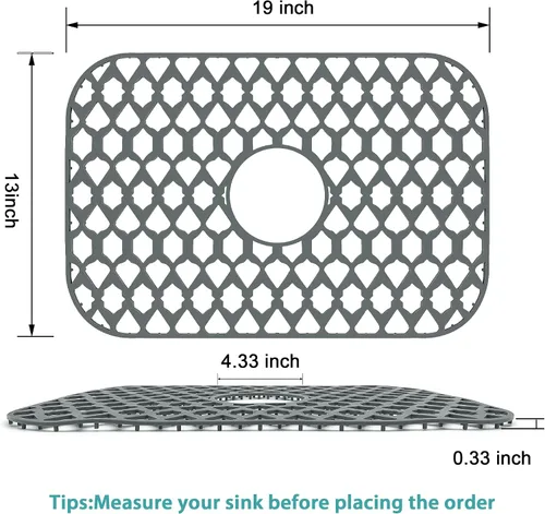 Vista 5 de SAMSIER Alfombrillas protectoras de silicona para fregadero