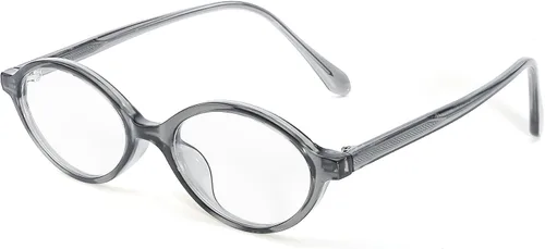 Vista 10 de SIPHEW Gafas retro pequeñas ovaladas con marco de metal con bloqueo de luz azul para mujer de los años 90, lentes de luz azul de cara pequeña A01