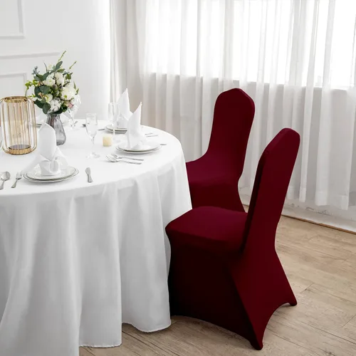 Vista 25 de Funda de elastano para silla, 12 unidades, fundas para silla, fundas para sillas de sala de estar, funda extraíble lavable y elástica para silla