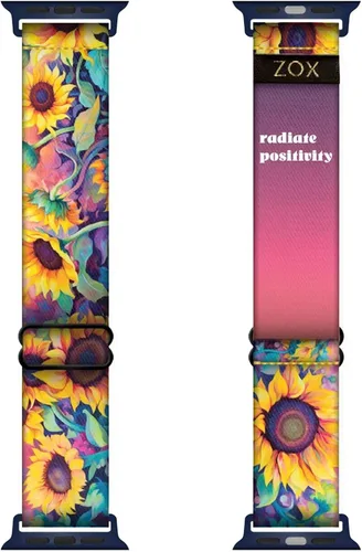 Vista 11 de ZOX Correa para Apple Watch, banda elástica con afirmaciones motivacionales y hermosas obras de arte, regalos para hombres, mujeres y niños