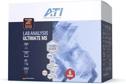 Vista 4 de ATI ICP Lab Analysis Pro para acuarios de arrecife - Pruebas avanzadas de agua con análisis de agua RO - Nitrato, KH y fluoruro - 1 kit de prueba