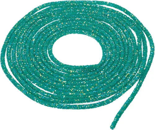 Vista 53 de MECCANIXITY Cuerda de lentejuelas con purpurina de 2.5 yardas, 6mm, 0.24 pulgadas, cuerda de tubo de lentejuelas con diamantes de imitación