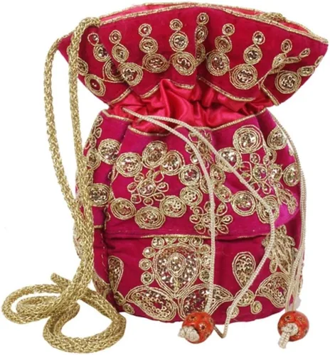 Vista 10 de Purpledip Potli Bags Bolso con cordón (Potli01$)