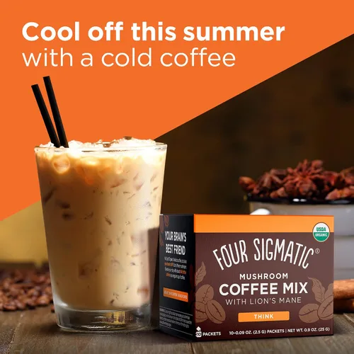 Vista 3 de Cuatro Sigmatic - Cacao de champiñones con Reishi y café instantáneo de hongos con melena de león y chaga