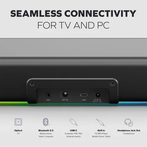 Vista 4 de Creative Labs Sound Blaster GS5 RGB SOUNDBAR