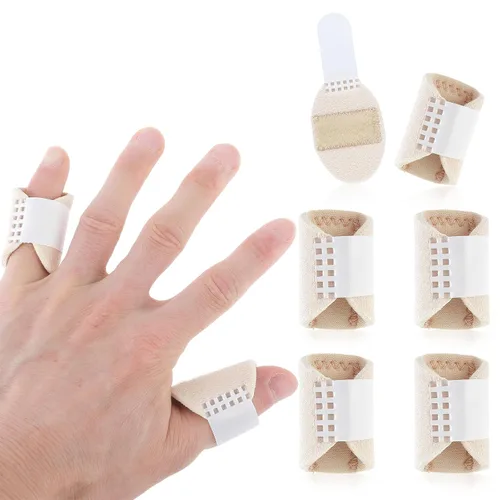 Vista 9 de DIVINA VITAE 5 férulas de dedo gatillo, soporte para el dedo pulgar para gatillo dedo nudillos inmovilización alivio del dolor soporte de dedo se