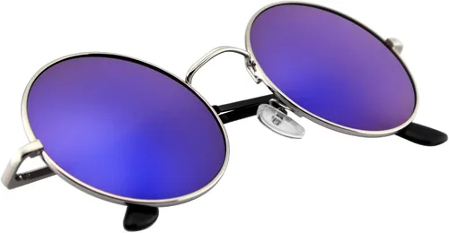 Vista 2 de Lentes de sol de inspiración retro para hombre y mujer, lentes de colores retro