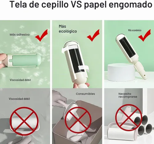 Vista 3 de PAKEWAY Paquete de 2 herramientas de eliminación de pelo de mascotas, removedor de pelo reutilizable para perros y gatos con mango antideslizante