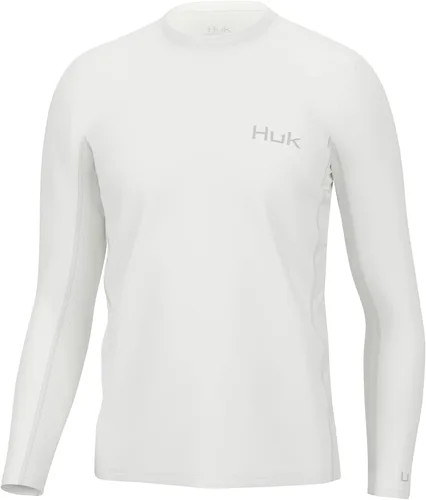 Vista 62 de HUK Camisa de manga larga Icon X para hombre, camisa de pesca de alto rendimiento Azul celeste
