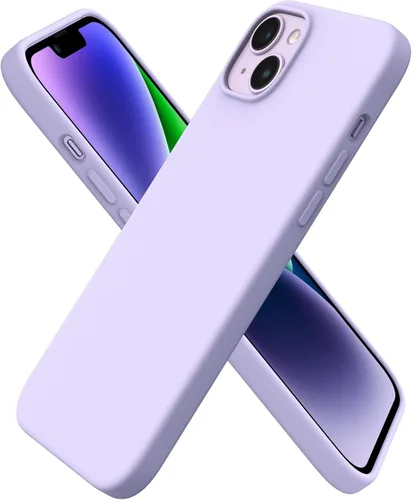 Vista 12 de ORNARTO Compatible con iPhone 14 Plus Funda 6.7, Silicona Líquida Delgada de 3 Capas Completamente Cubierta Funda de Teléfono de Goma de Gel Suave