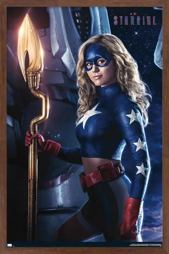 Vista 10 de Trends International DC Comics TV Stargirl - Póster de pared de arte clave, 22.4 pulgadas de largo x 14.7 pulgadas, versión enmarcada de madera