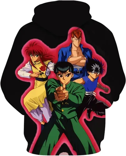 Vista 2 de Hisayhe Sudadera con capucha para cosplay de Yu Yu Yu Hakusho