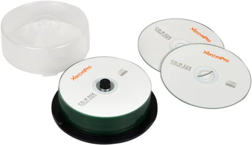 Vista 2 de CD-R 52X 700MB 80Min CD Paquete de 50 discos en blanco en husillo (11038)