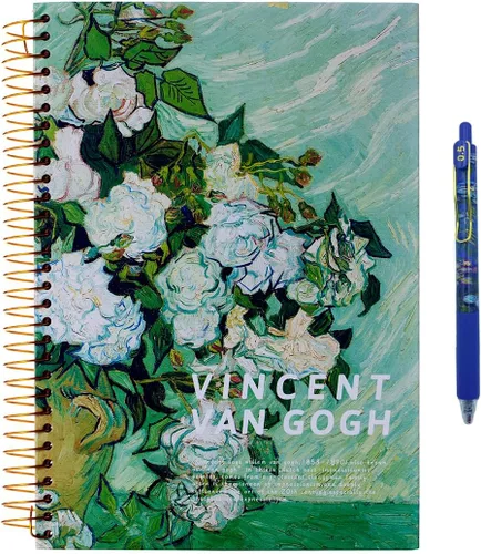 Vista 10 de Top - Cuaderno de espiral de 8.5 x 11 pulgadas, tamaño A4, de tapa dura, encuadernado en la parte superior, 240 páginas, papel rayado grueso de 3.53