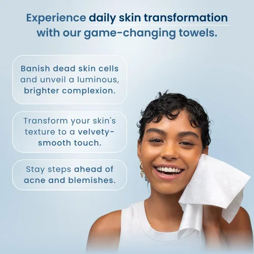 Vista 7 de Clean Skin Club Clean Towels XL® Supreme, 100% USDA - Toalla facial a base de plantas con base biológica USDA, toalla facial desechable, aceptada