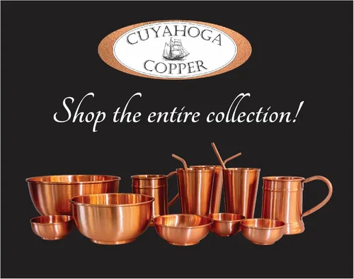 Vista 7 de Taza de cobre puro de alta calidad - 16 oz hecha a mano, elegante y duradera - Perfecta para bebidas frías, cócteles, cerveza y mulas de Moscú