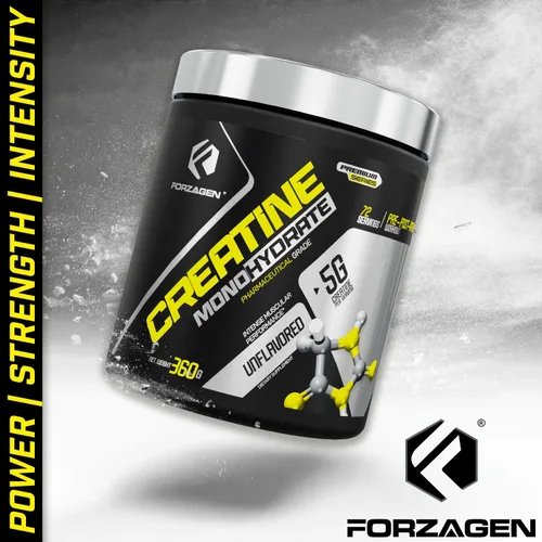 Vista 7 de Forzagen Monohidrato de creatina en polvo sin sabor, creatina micronizada en polvo para ganancia muscular para hombres y mujeres, creatina