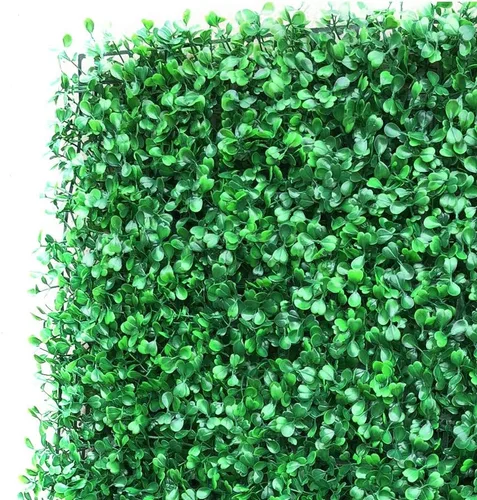 Vista 4 de 12 paneles de pared de plantas artificiales, tapete de boj artificial para pared, telón de fondo de pared de seto artificial, panel de valla
