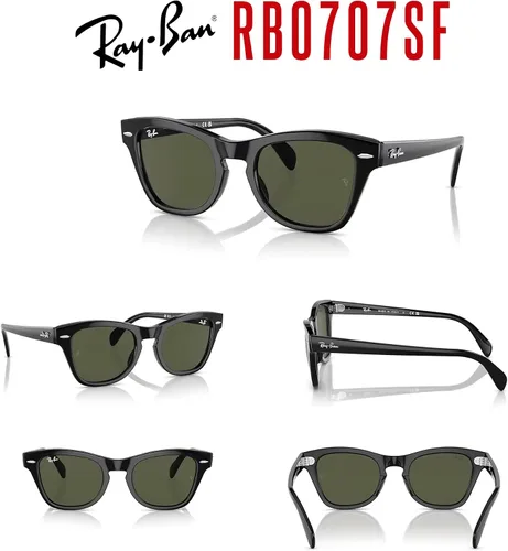Vista 6 de Ray-Ban RB7070SF - Lentes de sol cuadrados de puente bajo de ajuste asiático para hombres y mujeres + paquete con kit de gafas de diseñador iWear