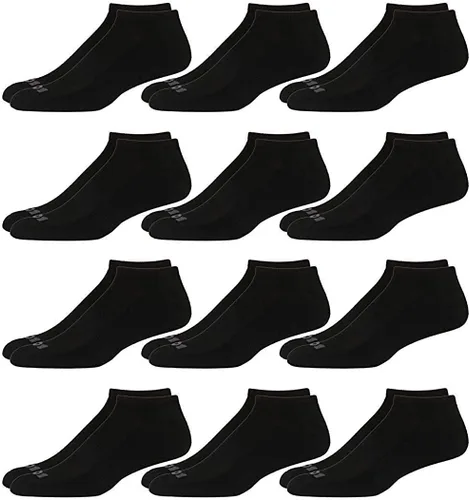 Vista 8 de AND1 Calcetines de corte bajo para hombre, paquete de 12 calcetines de compresión atléticos elásticos de rendimiento para hombres, calcetines Azul