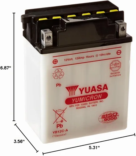 Vista 4 de Yuasa YUAM222CA YB12C-A Batería