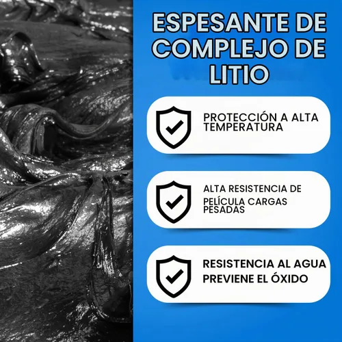 Vista 4 de Tubos de grasa moly resistente, 10 cartuchos para pistola de engrase Eje Bola y junta 5ta rueda 3% molibdeno automotriz tractor junta