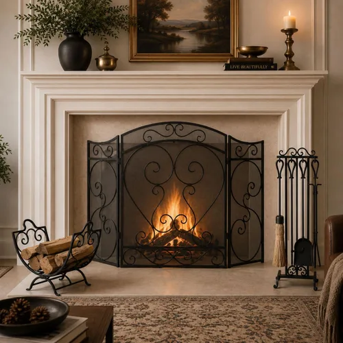 Vista 2 de Pilgrim Home and Hearth 19014 Napa Forge Country - Juego de herramientas para chimenea, color negro