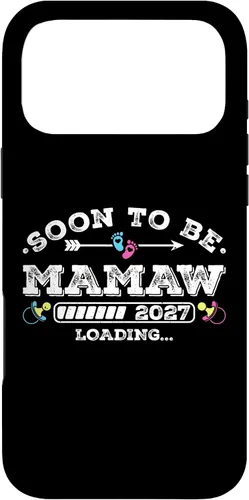 Vista 22 de Soon to Be Mamaw 2027 Loading for Pregnancy Announcement Case for iPhone XR