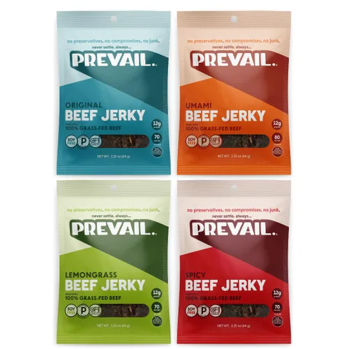 Vista 9 de Charqui de pavo de pastoreo, de PREVAIL - ¡Bajo en sodio y sin gluten! Paquete de (3) bolsas Nuestro charqui gourmet está certificado paleo