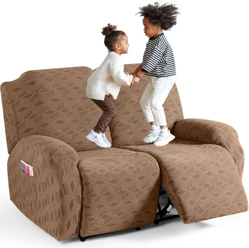 Vista 35 de TAOCOCO Funda para Reclinable de 3 Piezas, Fundas para Silla Reclinable, Funda Elástica de Jacquard para Silla Reclinable, Protector de Muebles