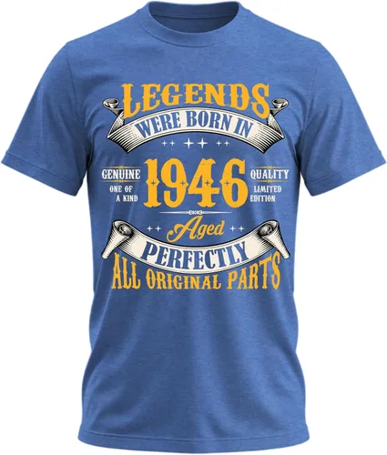 Vista 19 de Camiseta de cumpleaños para hombre, leyendas nacieron en 19XX, camiseta Negro