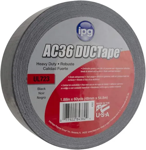 Vista 5 de IPG Heavy Duty AC36 DUCTape 1.88" x 60 yardas, plata (rollo individual)