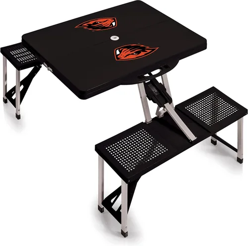 Vista 10 de PICNIC TIME NCAA North Carolina Tar Heels Folding Picnic Table - Camping Table - Outdoor Table with Umbrella Hole