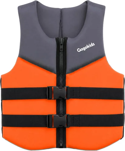 Vista 21 de Gogokids Toddler Swim Vest Pool Floaties for Kids 1-2-3-5-6-9-12 Yrs, Neoprene Swimming Jacket w/Adjustable Strap & Zip, Kids Pool Float Jacket