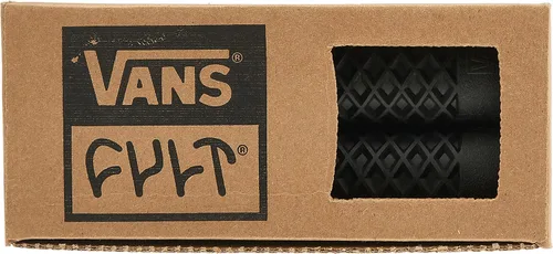 Vista 2 de Vans x Cult Empuñaduras para Bicicleta sin Reborde (Negro, Goma, Blanco)