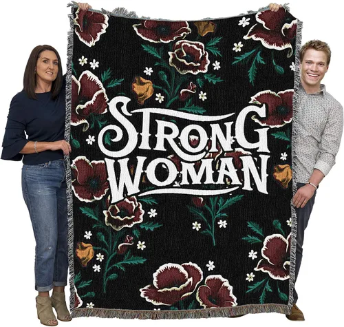 Vista 12 de Pure Country Weavers Frida Kahlo - Manta de mujer hermosa – Tapiz de regalo tejido de algodón – Fabricado en los Estados Unidos (72 x 54 pulgadas)