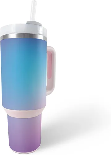 Vista 23 de MightySkins Skin - Vaso de vinilo compatible con Stanley The Quencher H2.0 FlowState de 40 onzas, Rasta León, protectora, duradera y única, fácil