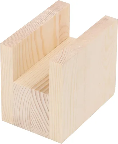 Vista 2 de 4 patas de muebles de madera maciza no cuadradas, resistentes, elevadores para muebles, añaden 1.89 pulgadas de altura a sofás, escritorios, mesas