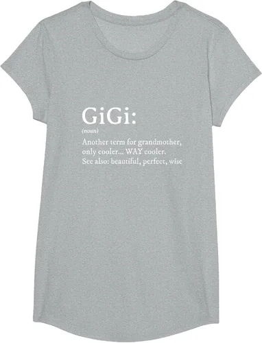 Vista 89 de Gigi Definition - Camiseta de regalo para abuela, cumpleaños y abuela, Negro