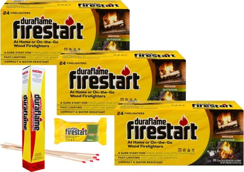 Vista 7 de Duraflame Iniciador de Fuego para Uso en Interiores y Exteriores - Troncos de Ignición Rápida para Barbacoa, Chimenea, Fogata y Campamentos