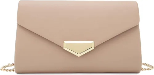 Vista 17 de CHARMING TAILOR Bolso de embrague de PU para mujer, bolso de mano elegante para ocasiones especiales