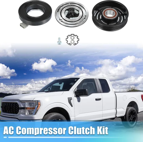 Vista 2 de uxcell juego de embrague para compresor de aire acondicionado reemplazable para reparación de embrague de Ford F-150 1997-2006