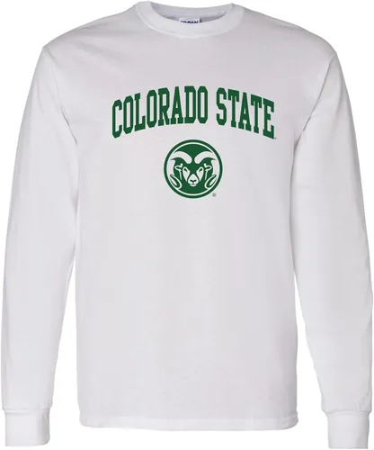 Vista 59 de NCAA oficial de College – University Team Color Arco Logo Manga Larga